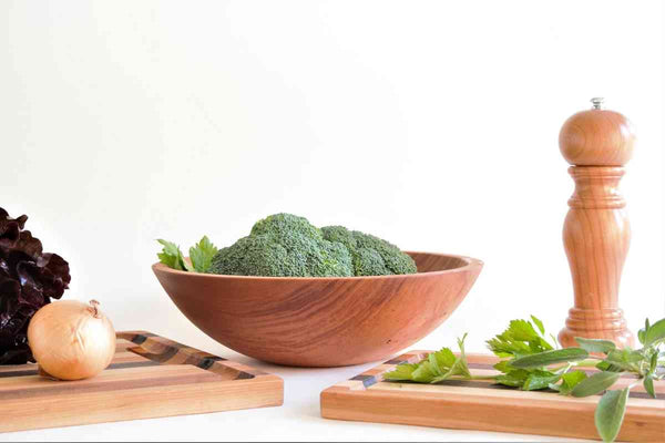 wood serving bowl