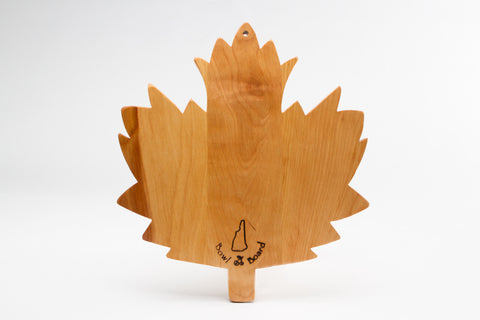 Wood Cutting Board Maple Leaf Shaped | New Hampshire Bowl and Board