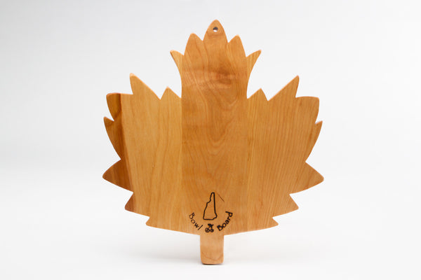 Wood Cutting Board Large Maple Leaf | New Hampshire Bowl and Board
