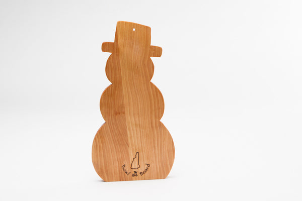 Snowman Cutting Board in Maple | New Hampshire Bowl and Board