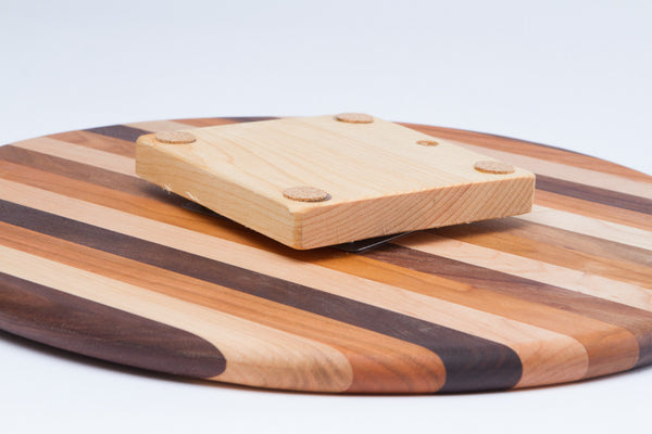 Wood Lazy Susan Matches Every Table in 3 Sizes | New Hampshire Bowl and Board