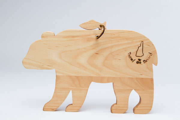 Big Bear Wood Cutting Board in Maple | New Hampshire Bowl and Board