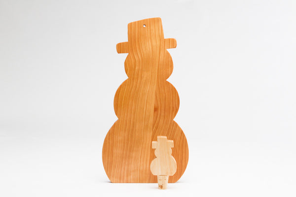 Snowman Cutting Board in Maple | New Hampshire Bowl and Board