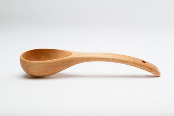 Wooden Ladle with Curved Handle | New Hampshire Bowl and Board