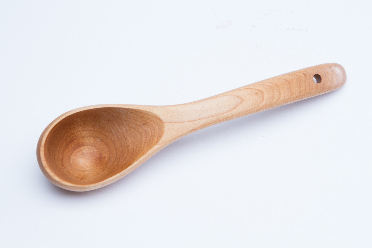 Maple Wood Ladle Curved Handle