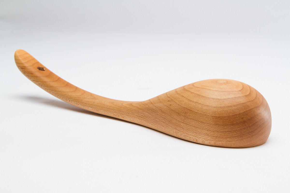 Maple Wood Ladle Curved Handle