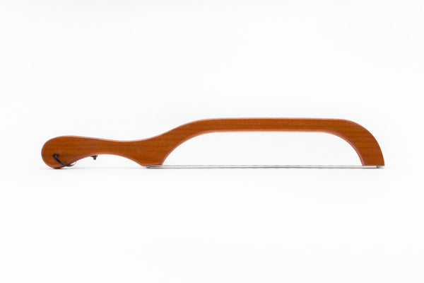 Left Handed Wood Fiddle Bow Bread Knife The Original | New Hampshire Bowl and Board