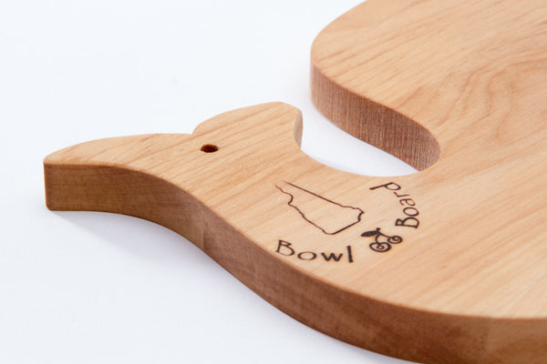 Whale Cutting Board in Maple | New Hampshire Bowl and Board