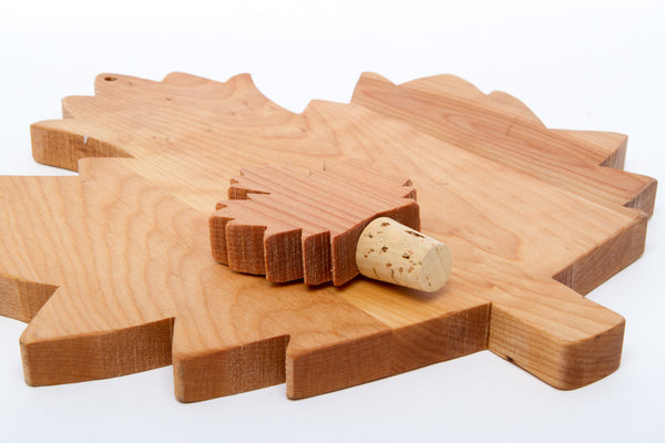 Wood Cutting Board Large Maple Leaf | New Hampshire Bowl and Board