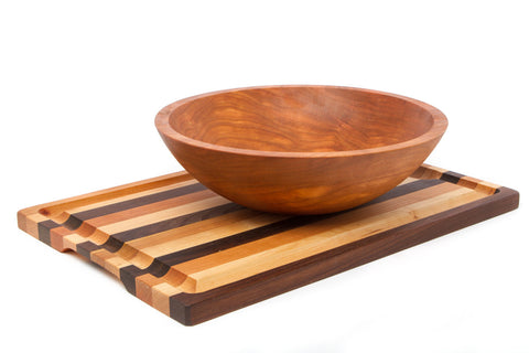 Cut Carve & Serve Board with Bowl - NH Bowl and Board Exclusive | New Hampshire Bowl and Board
