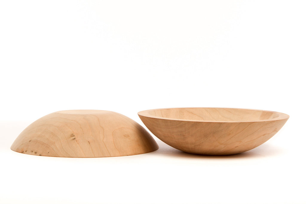 Wood Chopping Bowl and Mezzaluna NH Bowl and Board New Hampshire