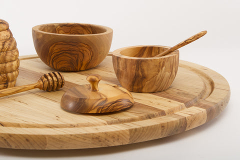 Extra Large Wood Lazy Susan Maple 19'' | New Hampshire Bowl and Board