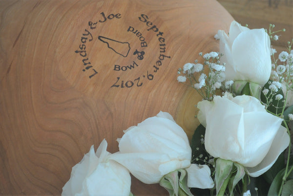 personalized wood wedding gift