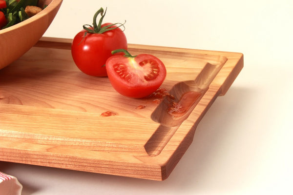 Wood Salad Bowl and Cut-Carve-Serve Board 2 PC Set in Maple | New Hampshire Bowl and Board