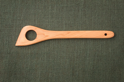 Edged Wooden Spatula with Hole | Left or Right Handed Choice | New Hampshire Bowl and Board