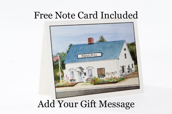 note card for wedding gift message