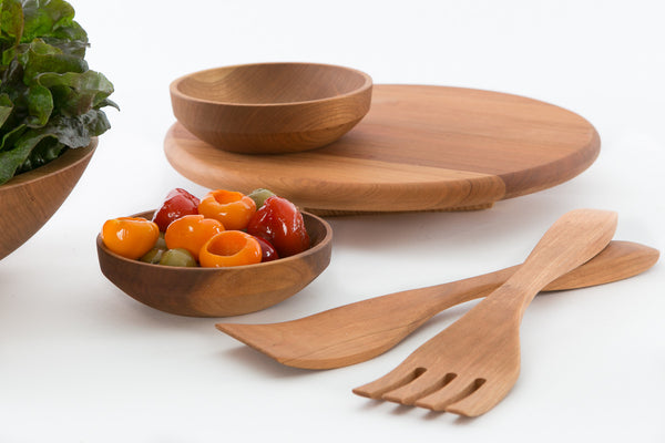 Handmade Wooden Salad Servers for Larger Bowls | New Hampshire Bowl and Board