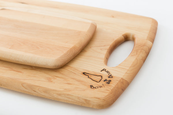 Wood Wedding Gift Registry 4 PC Set | New Hampshire Bowl and Board