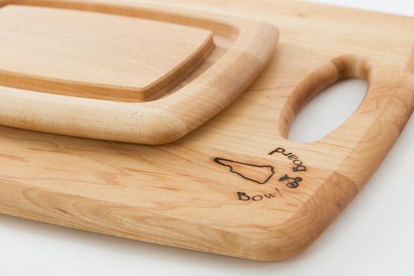 Wood Wedding Gift Registry 4 PC Set | New Hampshire Bowl and Board