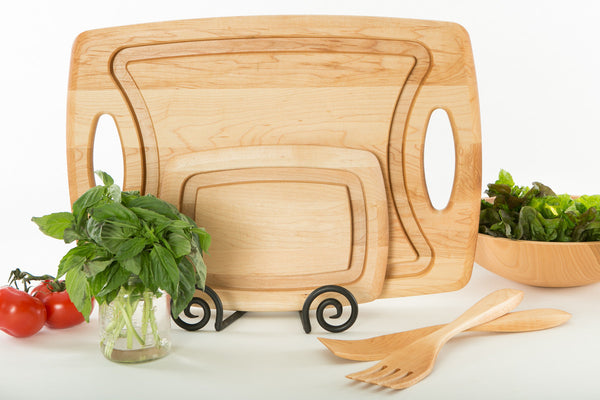 Wood Wedding Gift Registry 4 PC Set | New Hampshire Bowl and Board