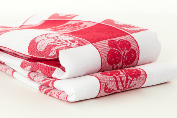 Red Cherries Dish Towel