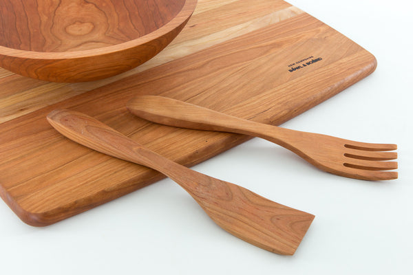 Salad Bowl and Non-Skid Board FREE Salad Servers | New Hampshire Bowl and Board