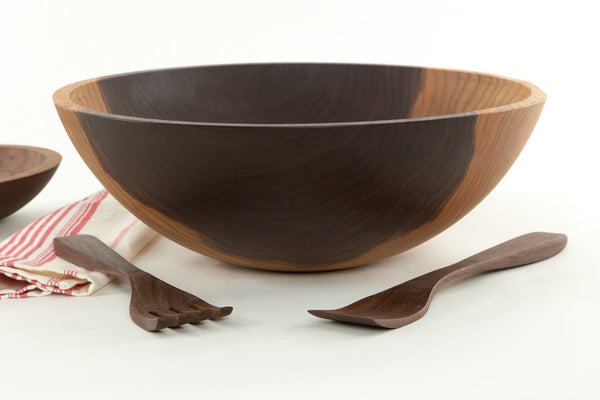 large dark wood bowl