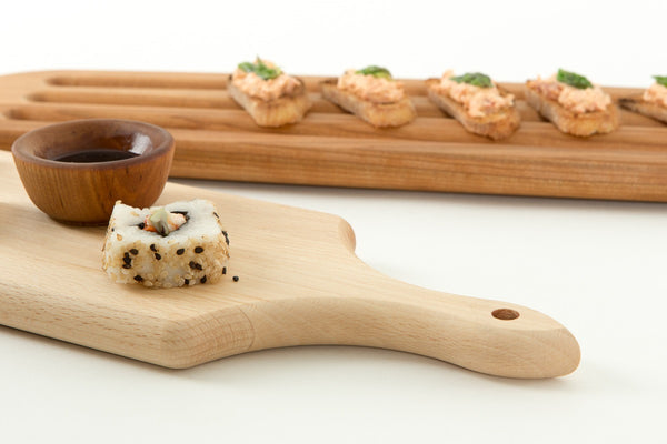 Handled Cheese Board Perfect Serving Board in Cherry | New Hampshire Bowl and Board