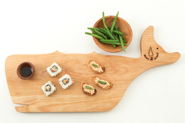 Large Nantucket Whale Cutting Serving Board | New Hampshire Bowl and Board