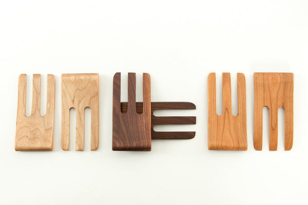 Wooden Claw Salad Servers | New Hampshire Bowl and Board