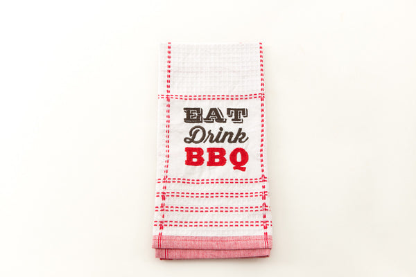 Red BBQ Dish Towel | New Hampshire Bowl and Board