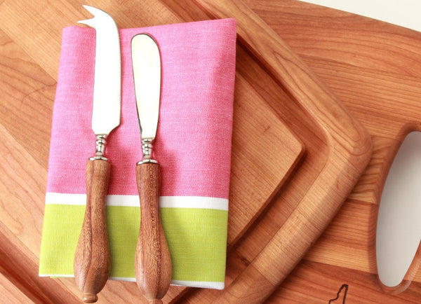 Striped Kitchen Towel Bright Lights | New Hampshire Bowl and Board