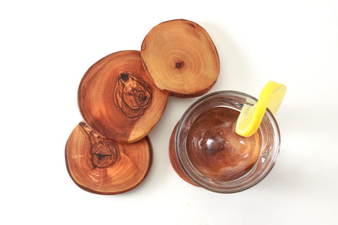 Wood Coasters | New Hampshire Bowl and Board