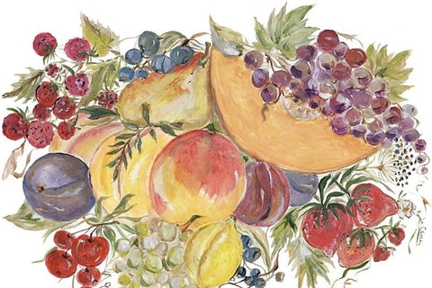 dish towel fruit design