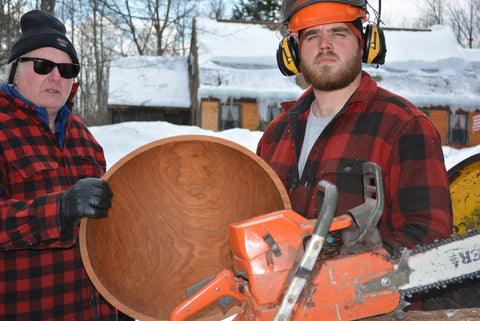 largest handmade wood salad bowl