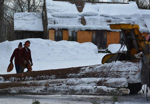 big reclaimed wood bowl logs