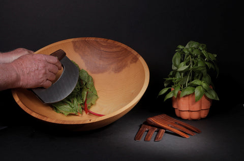 Largest Wood Chop Bowl Set 