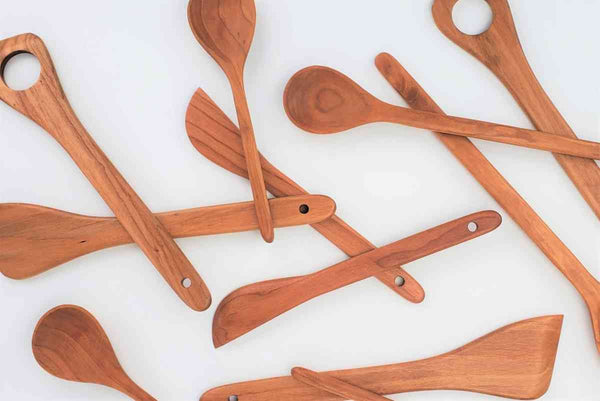 Wood Kitchen Utensils in Cherry