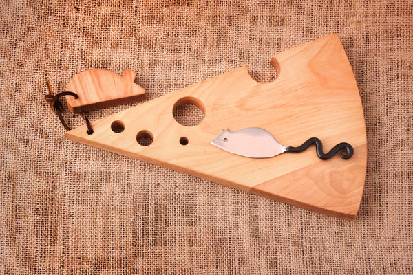 Wood Swiss Cheese Cutting Board | New Hampshire Bowl and Board