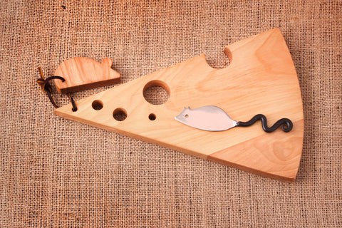 Wood Swiss Cheese Cutting Board | New Hampshire Bowl and Board