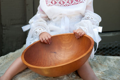 large wood bowl