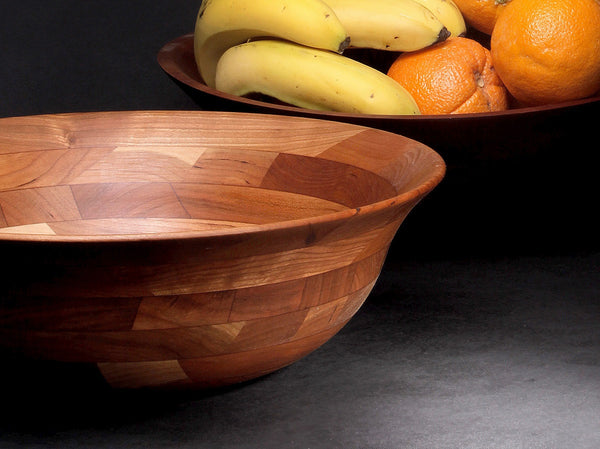 Wood Salad Bowl and Cut-Carve-Serve Board 2 PC Set in Maple